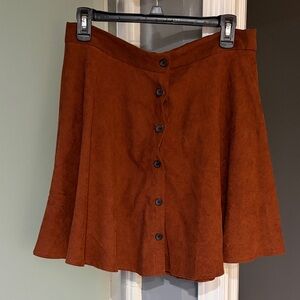 SHEIN Brown Button-Up Women's Skirt